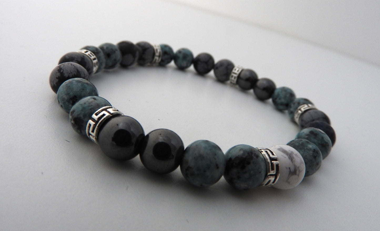 Bracelet perles naturelles 8mm mixte - BR133