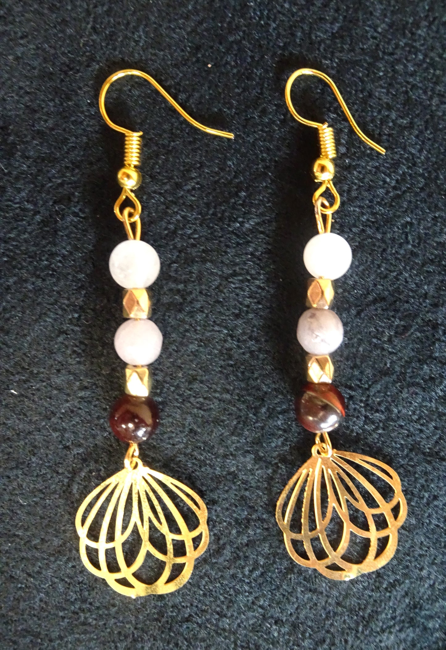 Boucles d'oreilles en perles naturelles - BO039