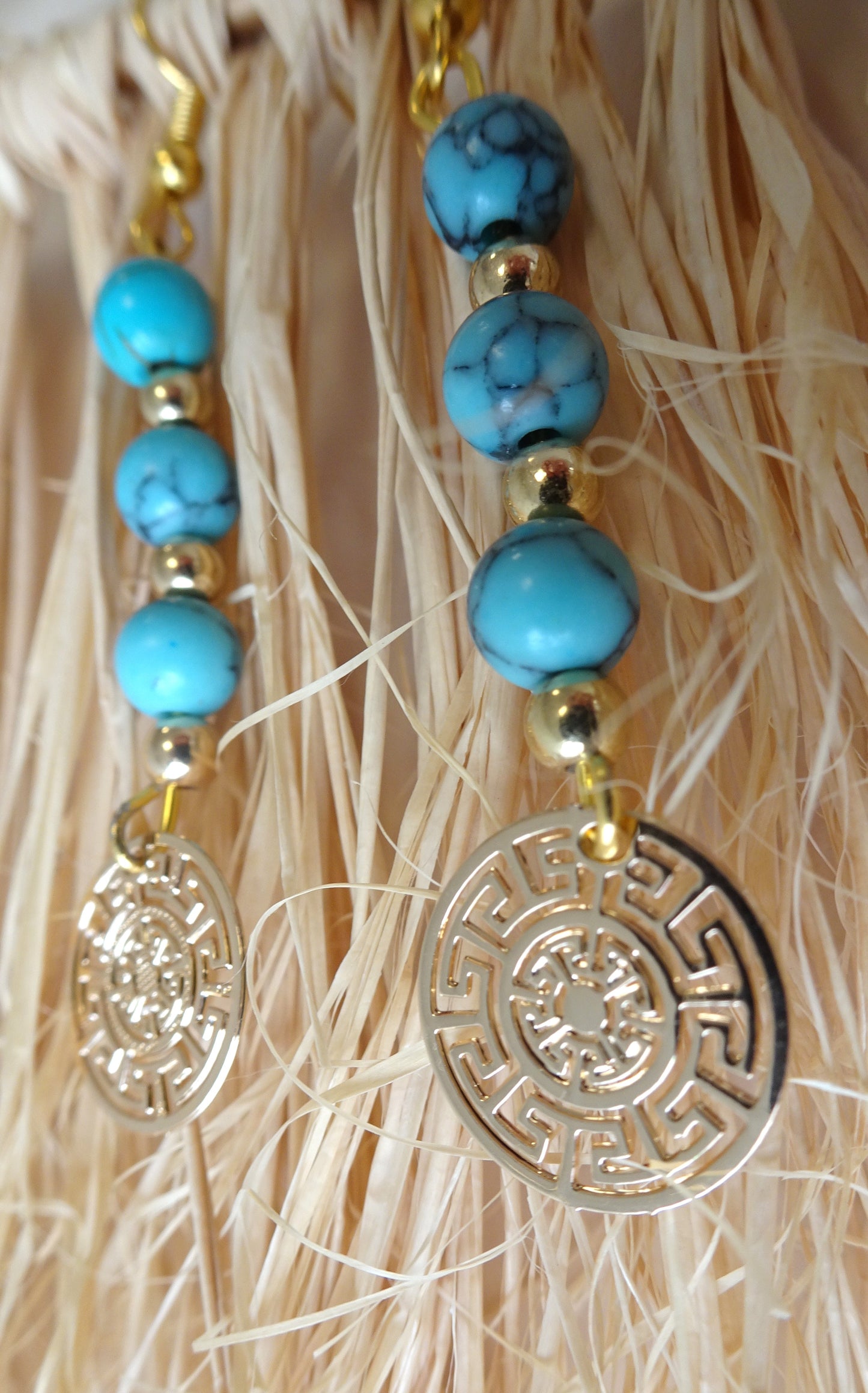 Boucles d'oreilles en perles naturelles - BO066