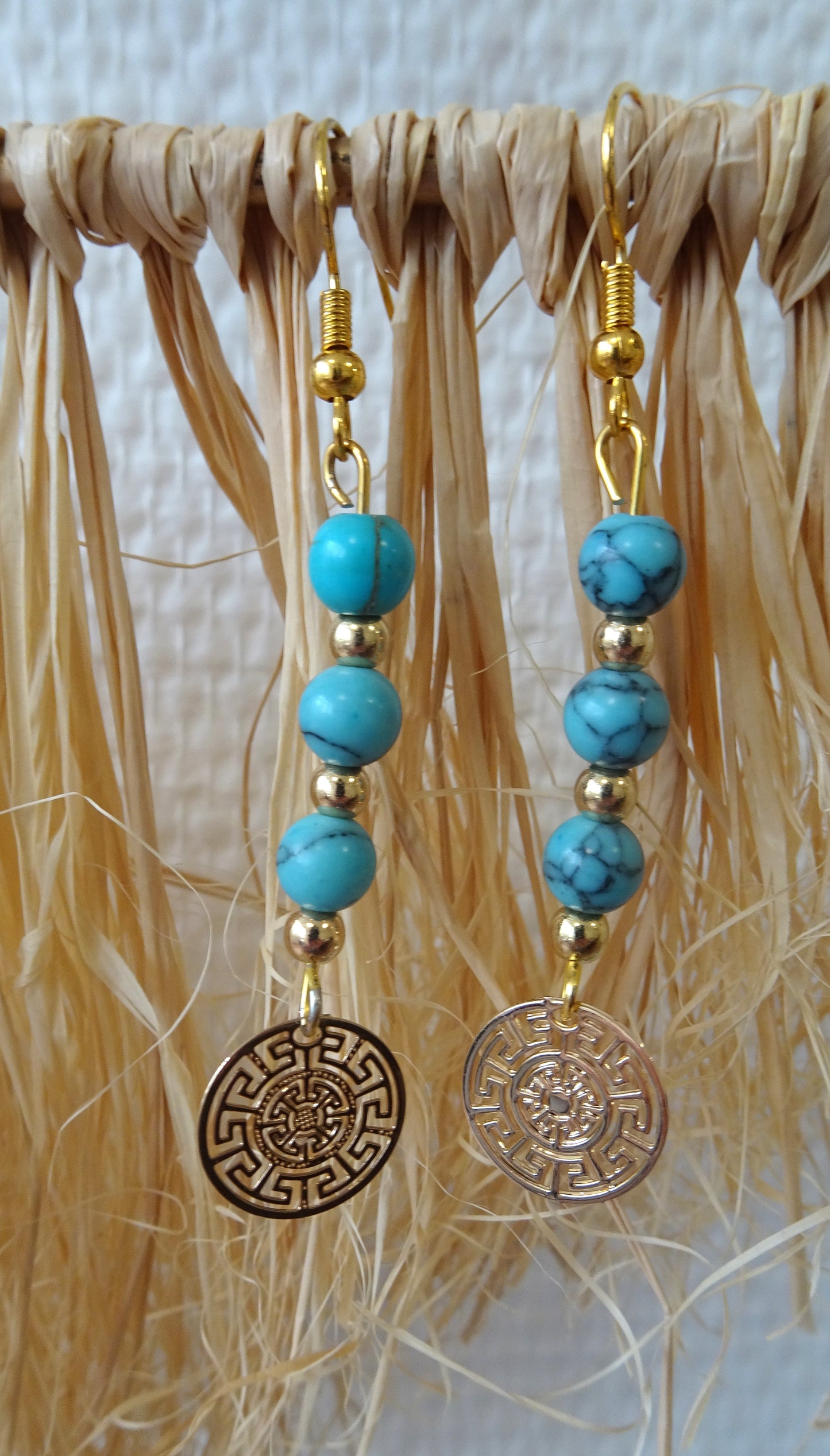 Boucles d'oreilles en perles naturelles - BO066