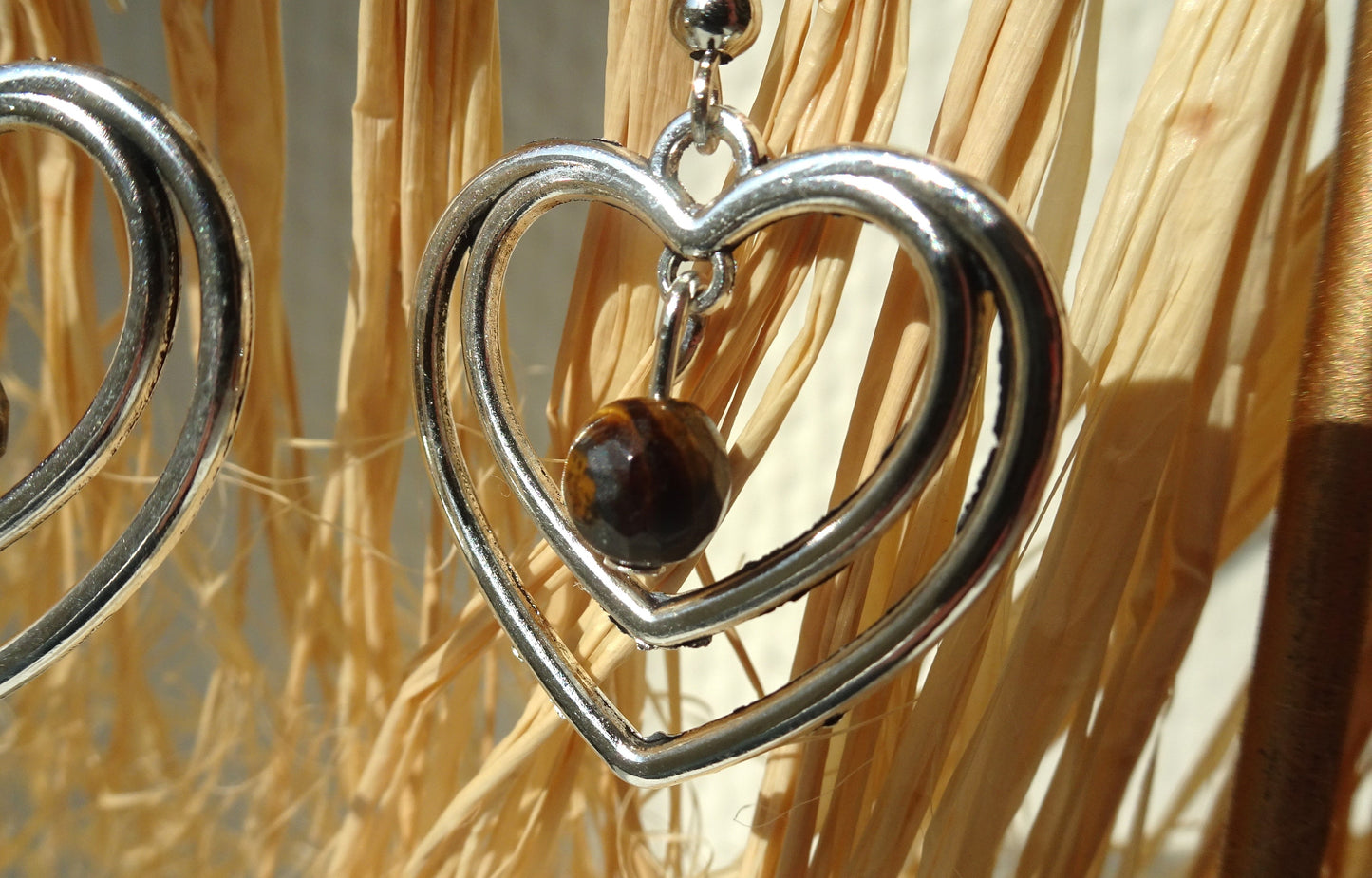 Boucles d'oreilles en perles naturelles - BO082