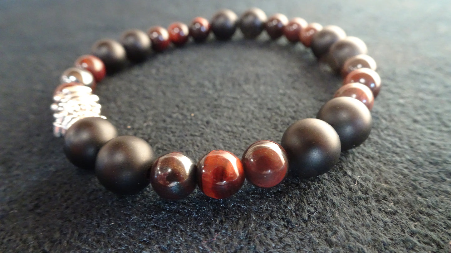 Bracelet en perles naturelles pour homme - BR023