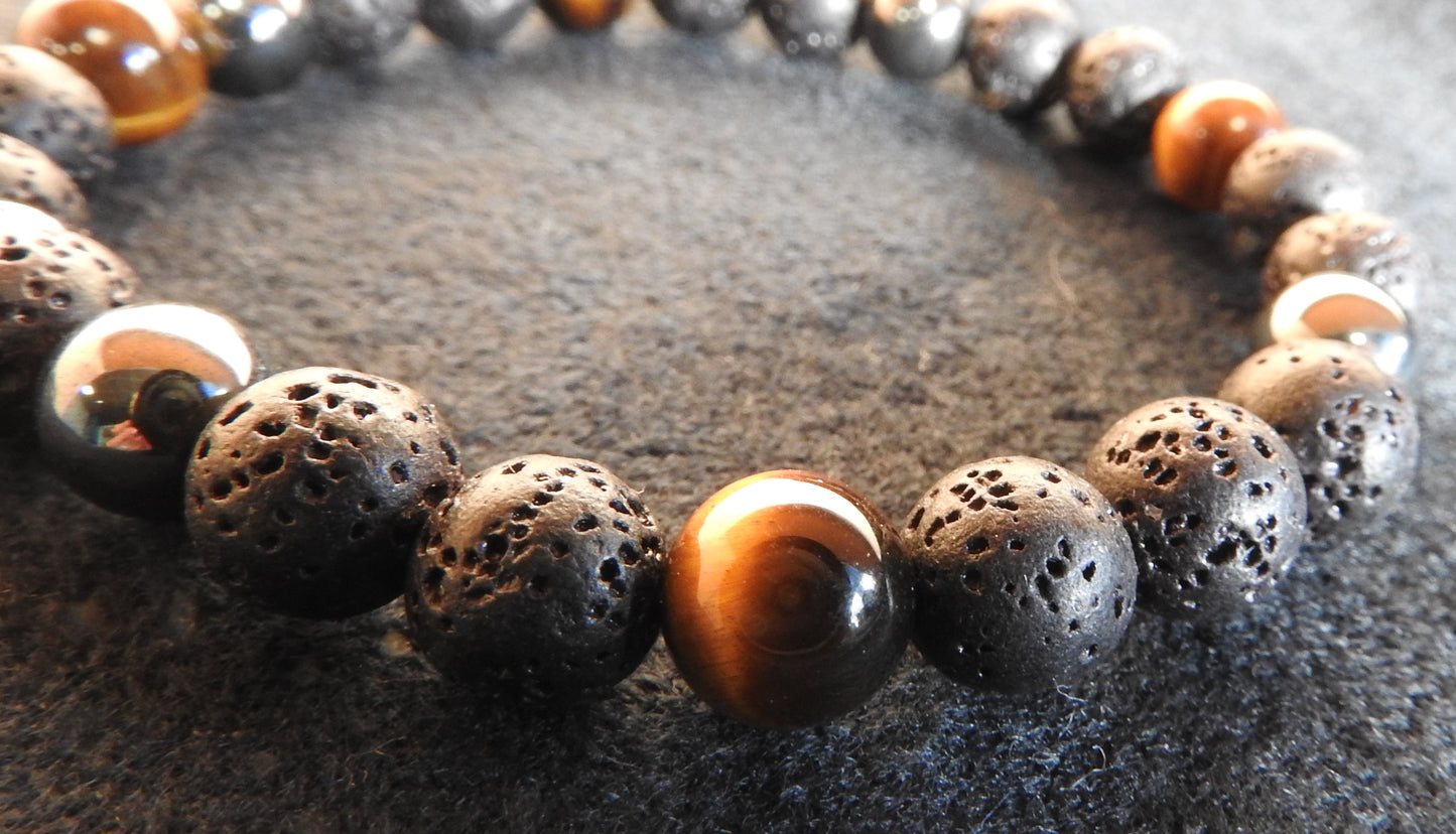 Bracelet en perles naturelles pour Homme- BR030