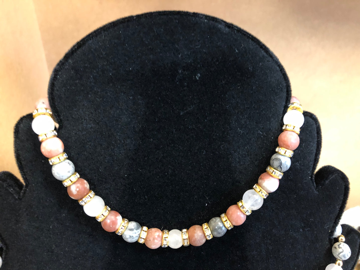 Parure de bijoux en perles naturelles - PA006