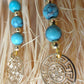 Boucles d'oreilles en perles naturelles - BO066