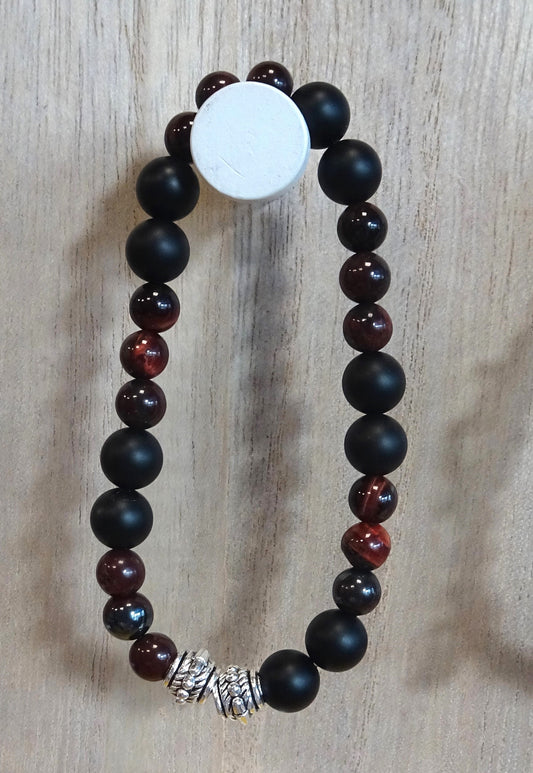 Bracelet en perles naturelles pour homme - BR023