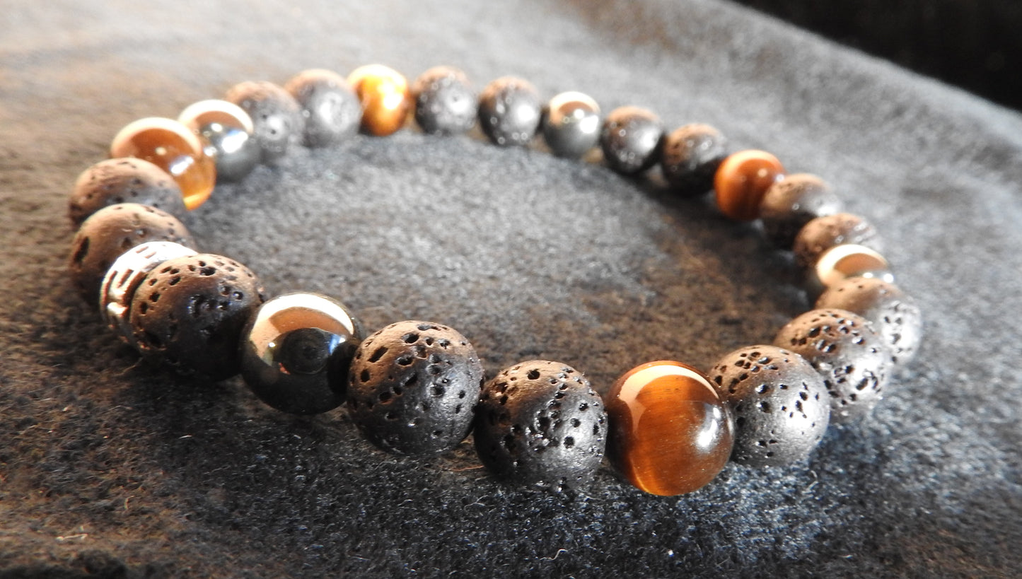 Bracelet en perles naturelles pour Homme- BR030