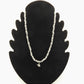 Collier en perles naturelles facettées grises légèrement rosées - CO124